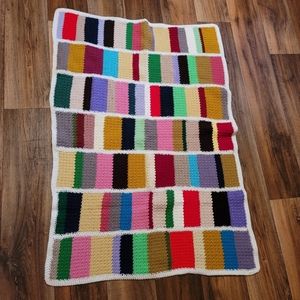 Crocheted Colorful Blanket